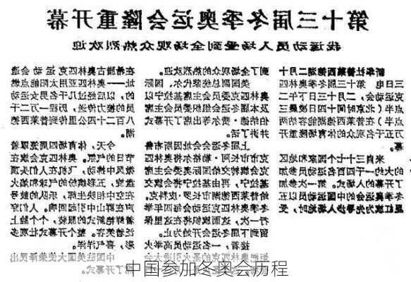 中国参加冬奥会历程