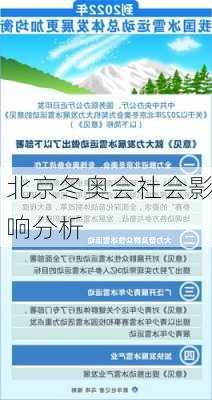北京冬奥会社会影响分析