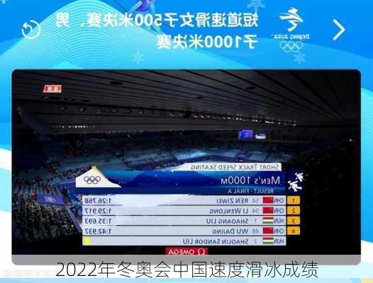 2022年冬奥会中国速度滑冰成绩