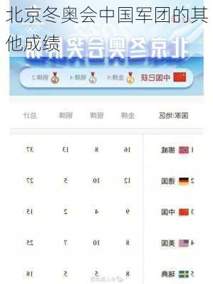 北京冬奥会中国军团的其他成绩