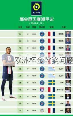 欧洲杯金靴奖问题