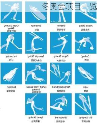 冬奥会项目一览