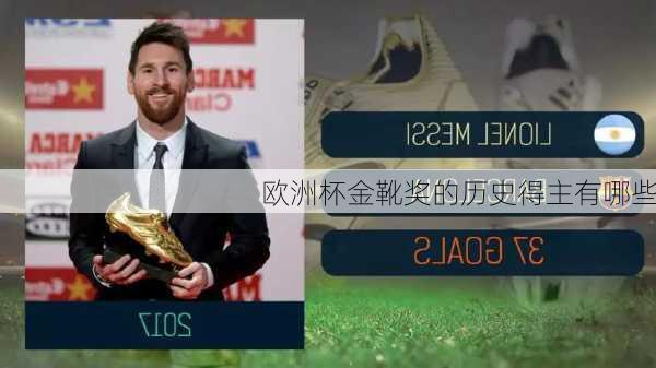 欧洲杯金靴奖的历史得主有哪些