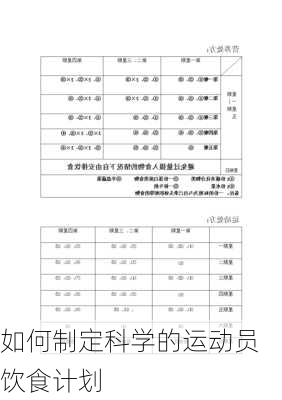 如何制定科学的运动员饮食计划