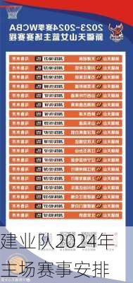 建业队2024年主场赛事安排