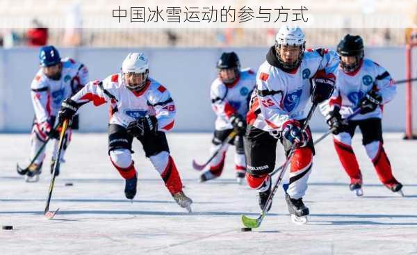 中国冰雪运动的参与方式