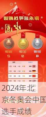 2024年北京冬奥会中国选手成绩