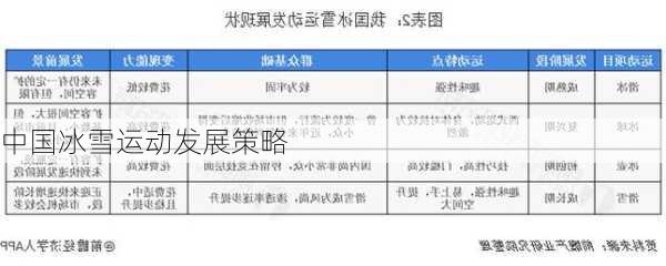 中国冰雪运动发展策略