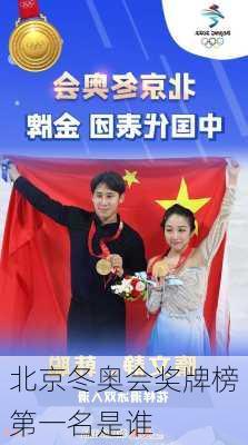 北京冬奥会奖牌榜第一名是谁