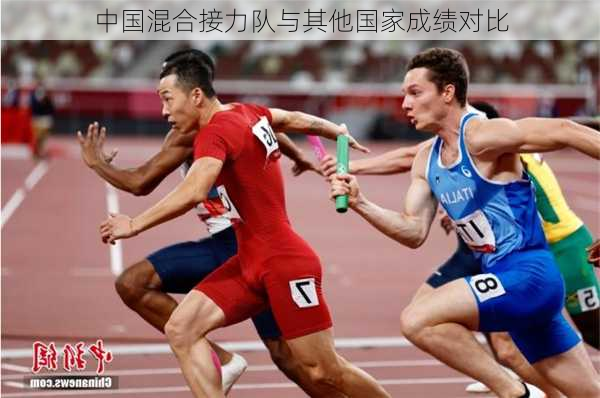 中国混合接力队与其他国家成绩对比