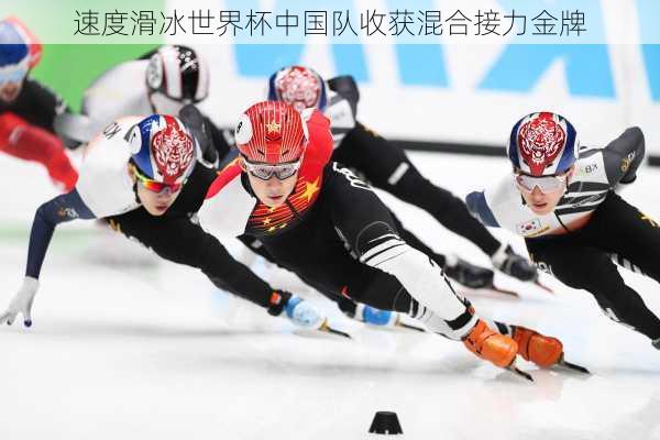 速度滑冰世界杯中国队收获混合接力金牌