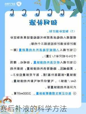 赛后补液的科学方法