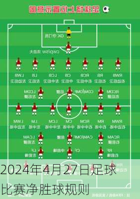 2024年4月27日足球比赛净胜球规则