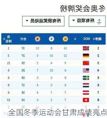 全国冬季运动会甘肃成绩亮点