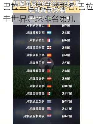 巴拉圭世界足球排名,巴拉圭世界足球排名第几