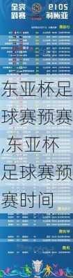东亚杯足球赛预赛,东亚杯足球赛预赛时间