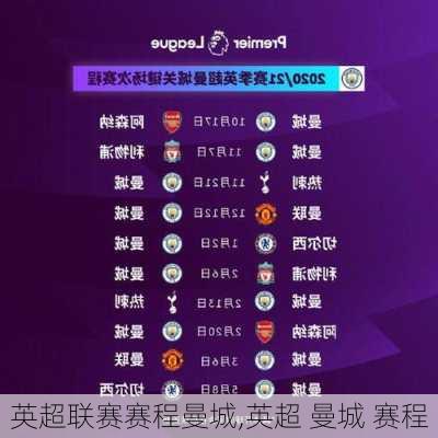 英超联赛赛程曼城,英超 曼城 赛程