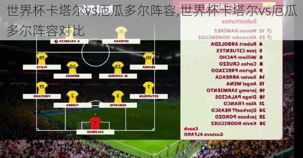 世界杯卡塔尔vs厄瓜多尔阵容,世界杯卡塔尔vs厄瓜多尔阵容对比