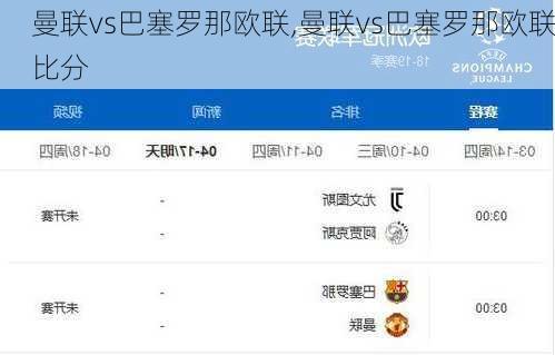 曼联vs巴塞罗那欧联,曼联vs巴塞罗那欧联比分