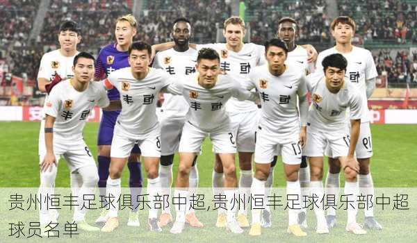贵州恒丰足球俱乐部中超,贵州恒丰足球俱乐部中超球员名单