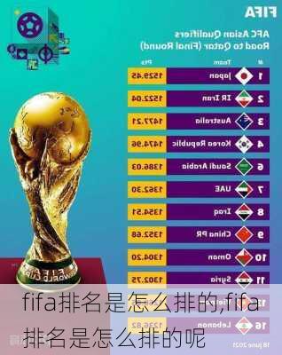 fifa排名是怎么排的,fifa排名是怎么排的呢