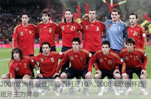 2008欧洲杯最佳阵容西班牙10人,2008年欧洲杯西班牙主力阵容