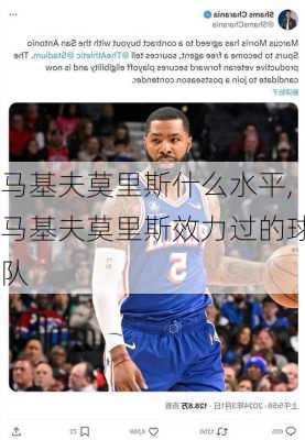 马基夫莫里斯什么水平,马基夫莫里斯效力过的球队