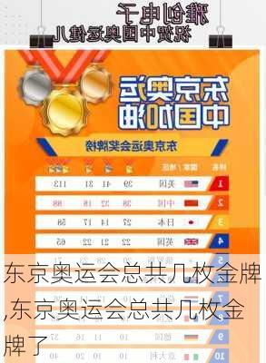 东京奥运会总共几枚金牌,东京奥运会总共几枚金牌了