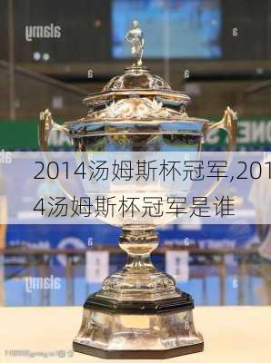 2014汤姆斯杯冠军,2014汤姆斯杯冠军是谁