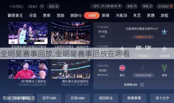 全明星赛事回放,全明星赛事回放在哪看