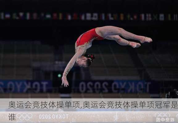 奥运会竞技体操单项,奥运会竞技体操单项冠军是谁