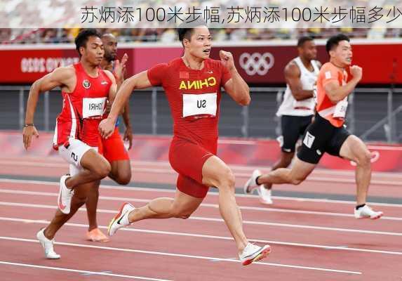 苏炳添100米步幅,苏炳添100米步幅多少