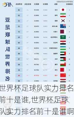 世界杯足球队实力排名前十是谁,世界杯足球队实力排名前十是谁啊