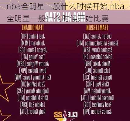 nba全明星一般什么时候开始,nba全明星一般什么时候开始比赛