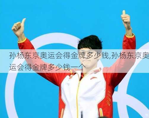 孙杨东京奥运会得金牌多少钱,孙杨东京奥运会得金牌多少钱一个