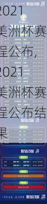 2021美洲杯赛程公布,2021美洲杯赛程公布结果