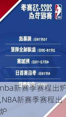 nba新赛季赛程出炉,NBA新赛季赛程出炉