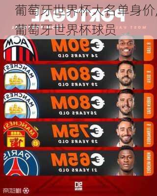 葡萄牙世界杯大名单身价,葡萄牙世界杯球员