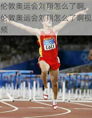 伦敦奥运会刘翔怎么了啊,伦敦奥运会刘翔怎么了啊视频