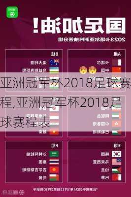 亚洲冠军杯2018足球赛程,亚洲冠军杯2018足球赛程表
