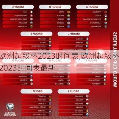 欧洲超级杯2023时间表,欧洲超级杯2023时间表最新