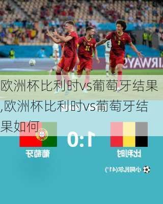 欧洲杯比利时vs葡萄牙结果,欧洲杯比利时vs葡萄牙结果如何