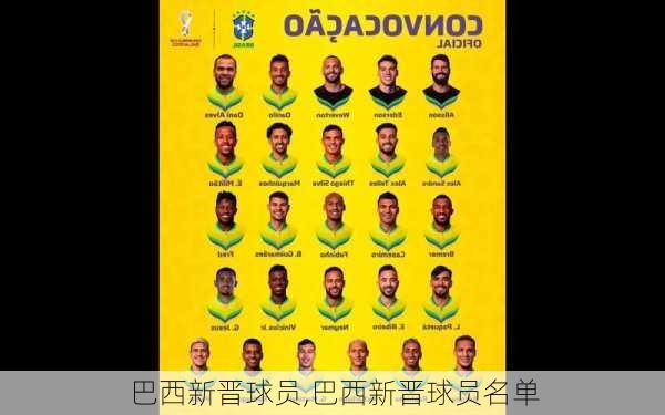 巴西新晋球员,巴西新晋球员名单