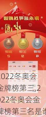 2022冬奥会金牌榜第三,2022冬奥会金牌榜第三名是谁