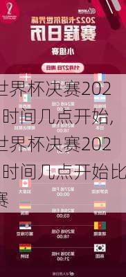 世界杯决赛2022时间几点开始,世界杯决赛2022时间几点开始比赛