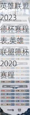 英雄联盟2023德杯赛程表,英雄联盟德杯2020赛程