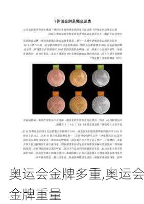 奥运会金牌多重,奥运会金牌重量