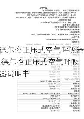 德尔格正压式空气呼吸器,德尔格正压式空气呼吸器说明书