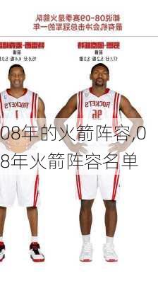 08年的火箭阵容,08年火箭阵容名单