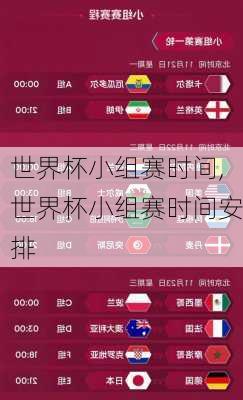 世界杯小组赛时间,世界杯小组赛时间安排